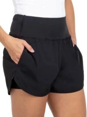 Women's Black Athletic Shorts with Pockets